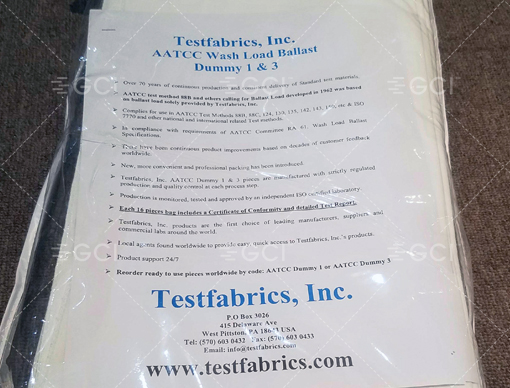 Testfabrics 3号加重用伴洗布